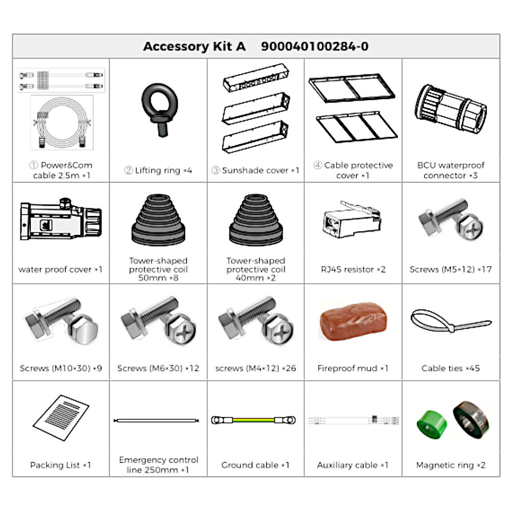 Accessory Kit A CBS8000+HYD 900040100284-0 Sofar