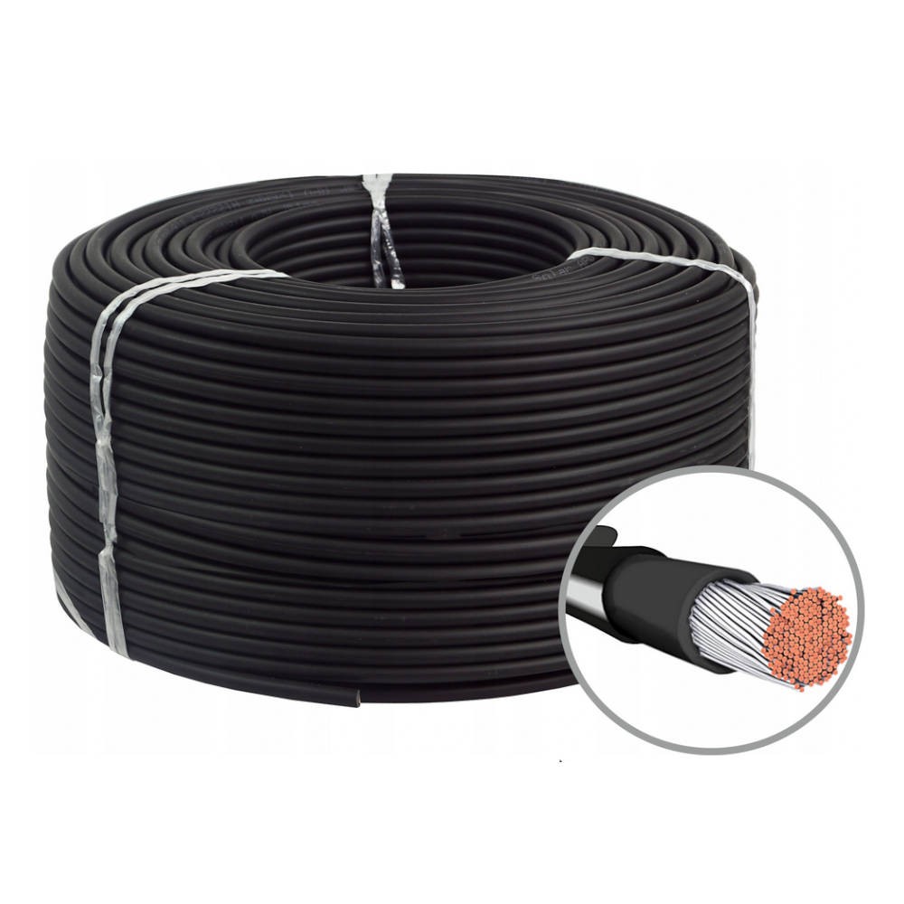 Cavo solare 4 mm2 nero - bobina 500 m Mgfili