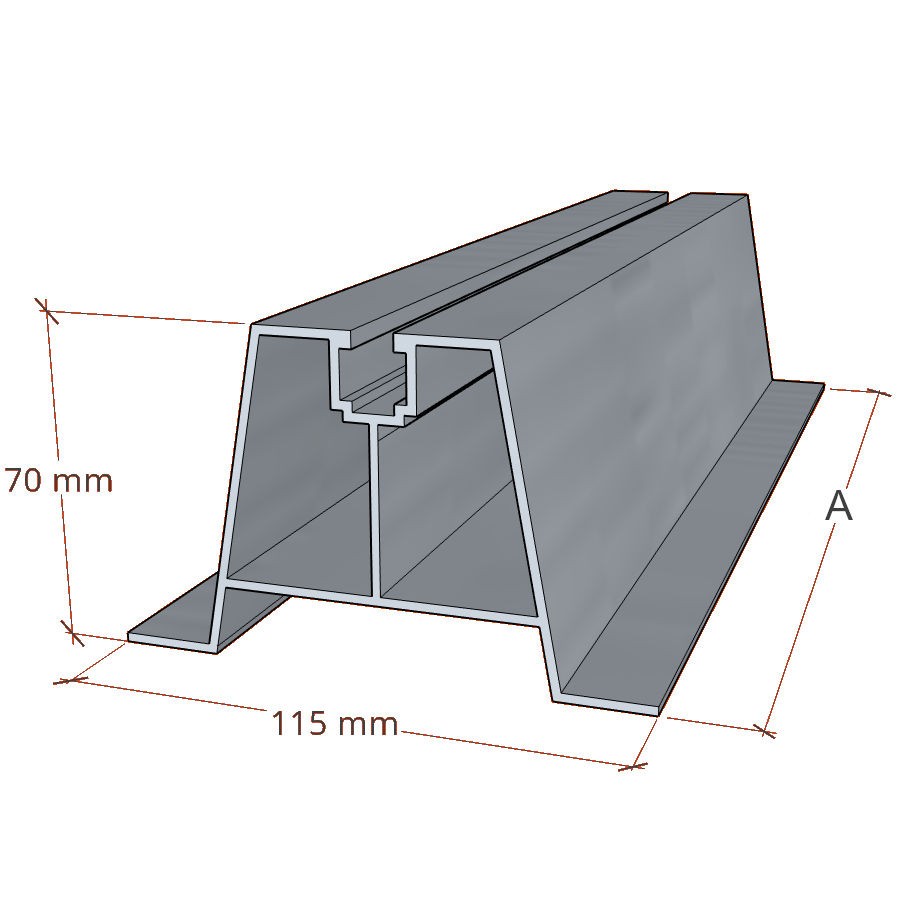 Mostek trapezowy 420x70 mm + EPDM