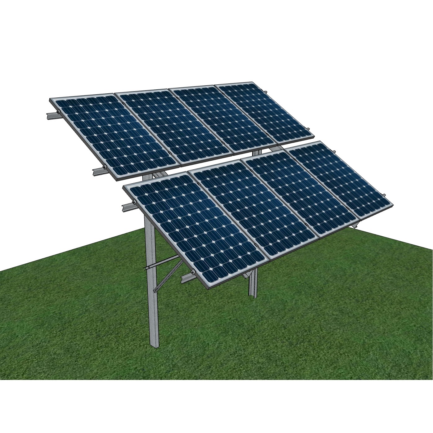 Struttura monoportante a terra 2x3 verticale Energy 5
