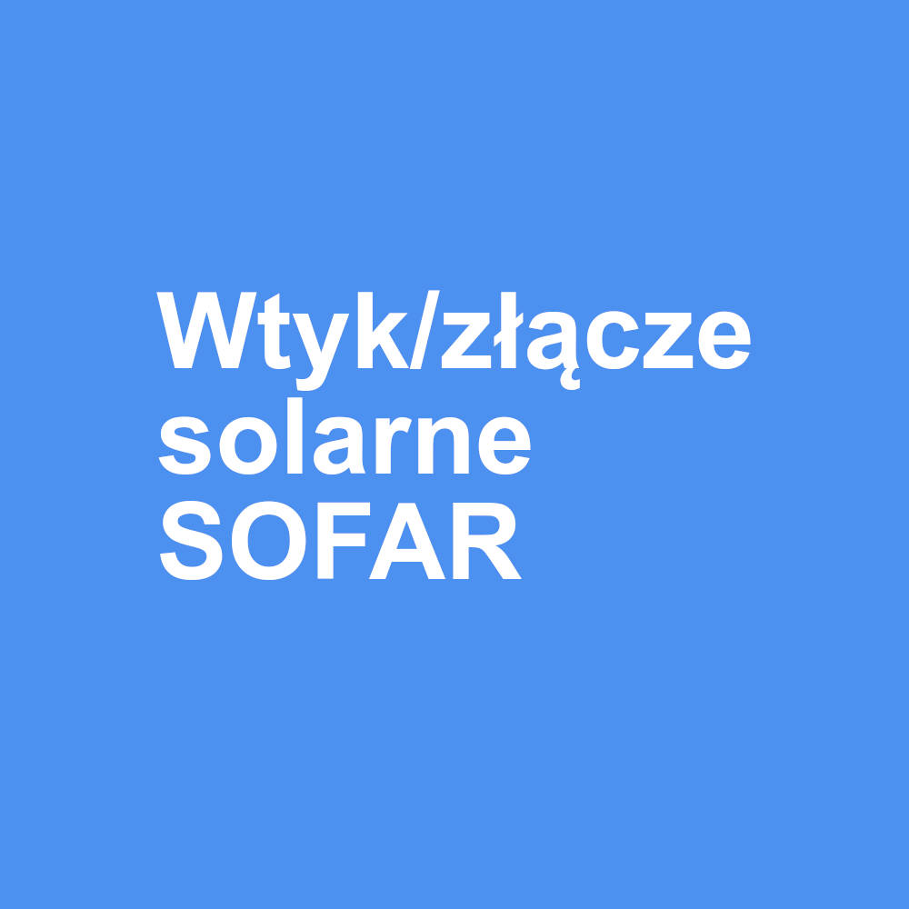 Element wtyk D1 - męski Sofar
