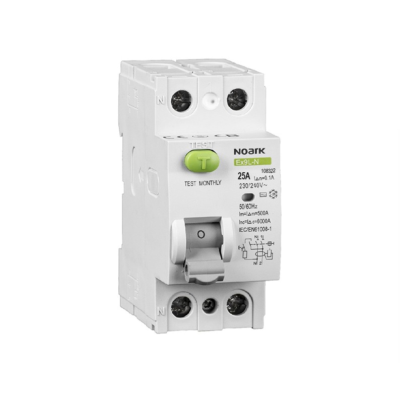 Wyłącznik różnicowoprądowy 2P 25 A 300 mA AC 6 kA Noark
