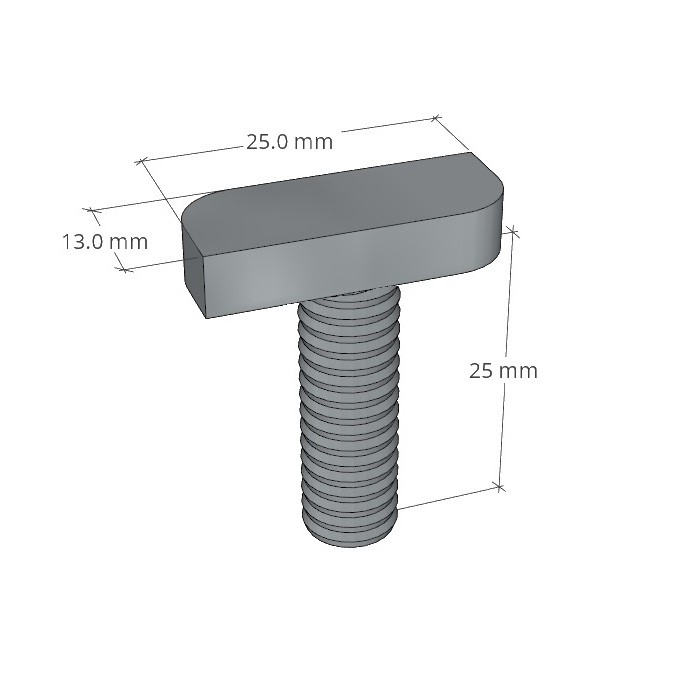 Śruba Teowa M8x25 mm