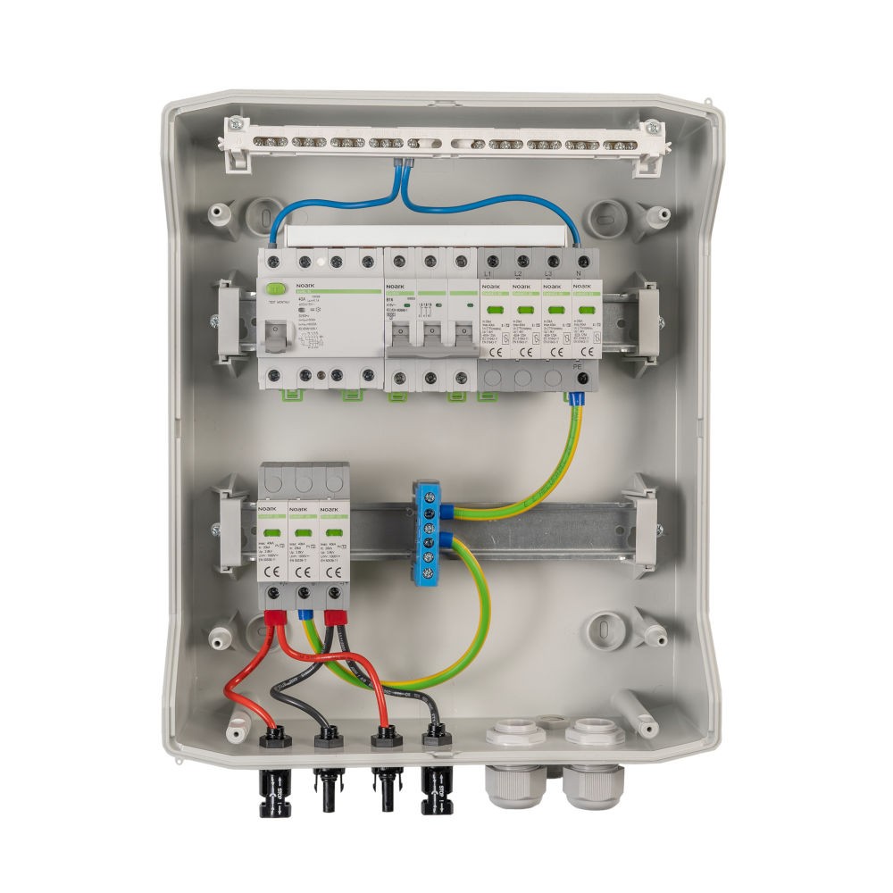Rozdzielnica prefabrykowana DC T2 1/1 AC RCD 3F 25 A T2 SOL-806