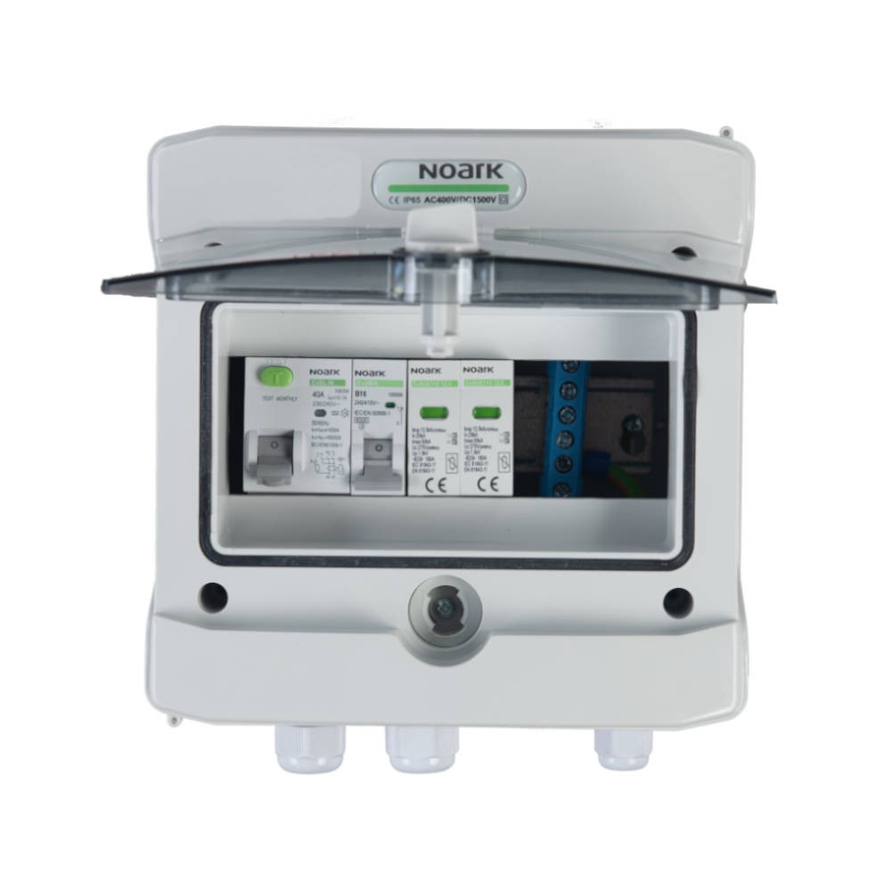 Quadro prefabbricato AC RCD 1F 10 A T1+T2 SOL-217