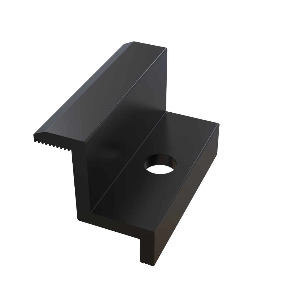 Klamra skrajna 60x30 mm czarna