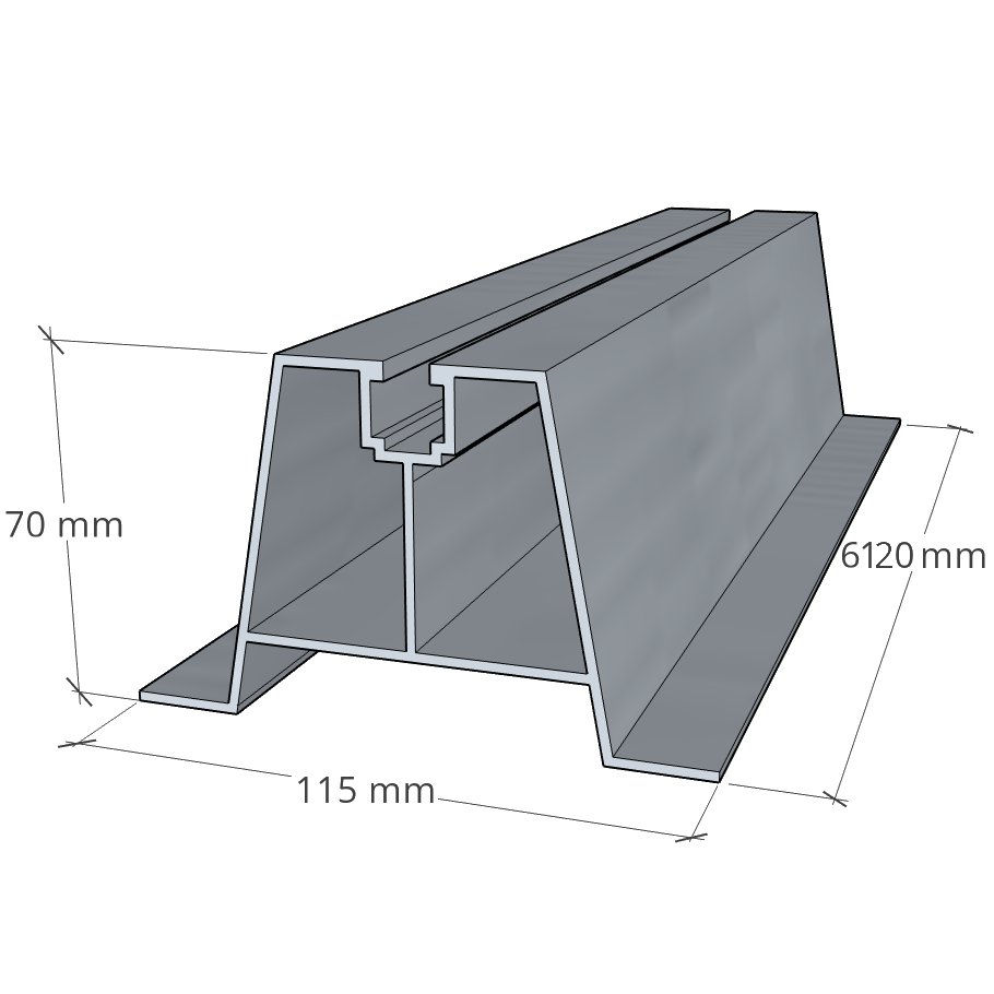 Mostek trapezowy 6120x70 mm