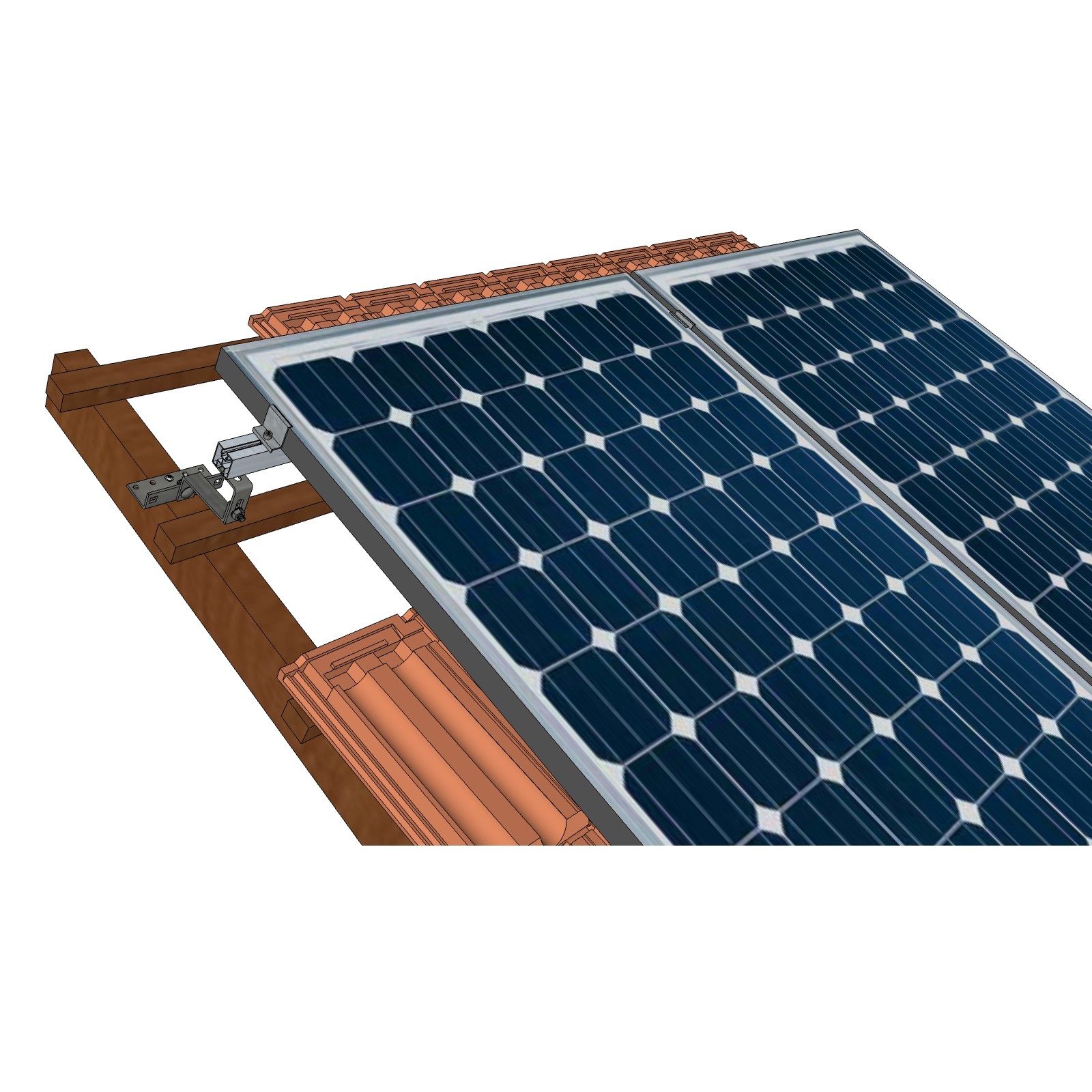 Uchwyt dachowy regulowany Vario ECO 30x5