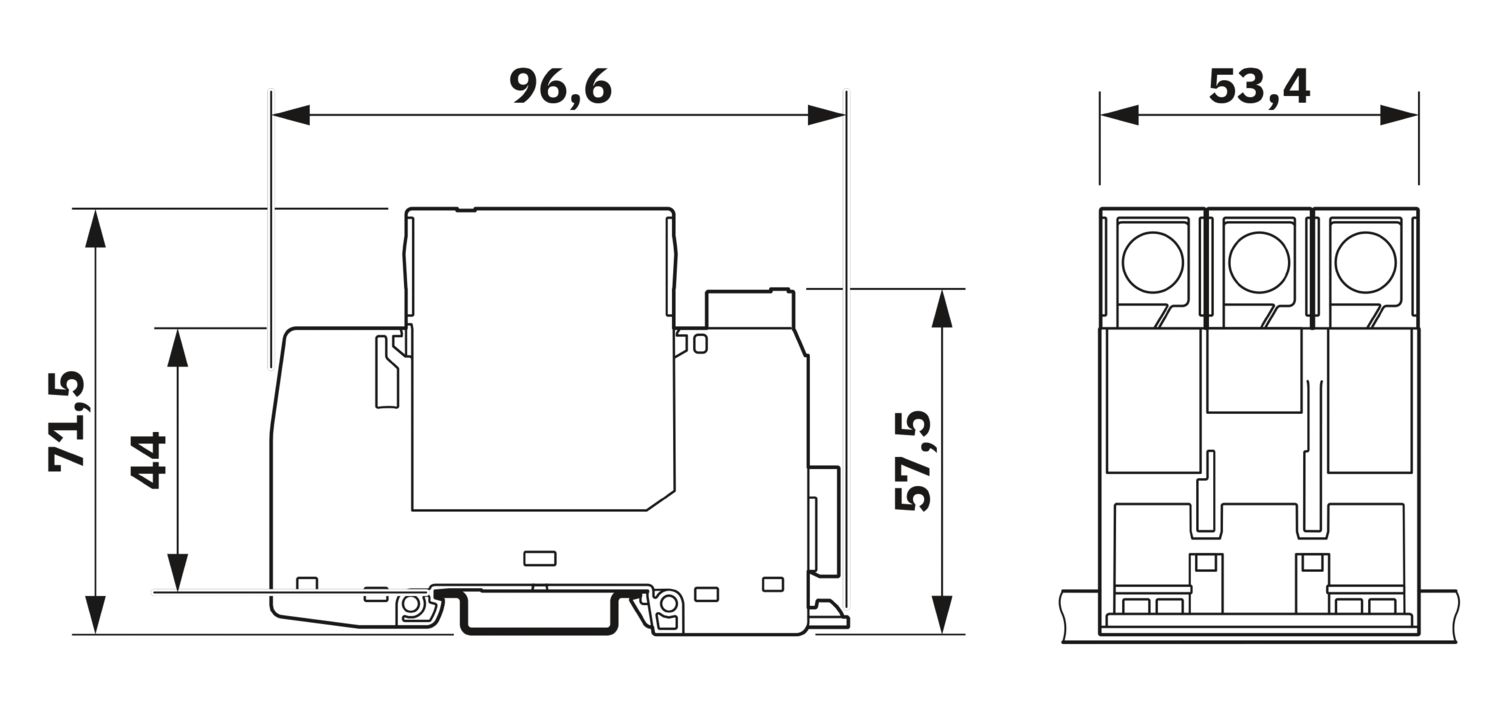 Überspannungsschutzgerät DC 1000 V PV/2+V Typ 1+2 Phoenix