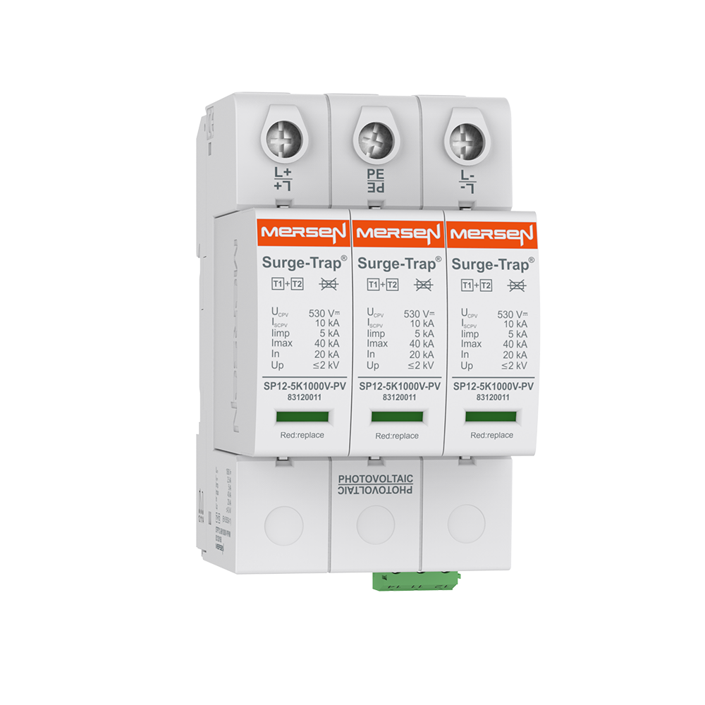 DC 40 kA 1000 V 3P T1+2 surge arrester Mersen