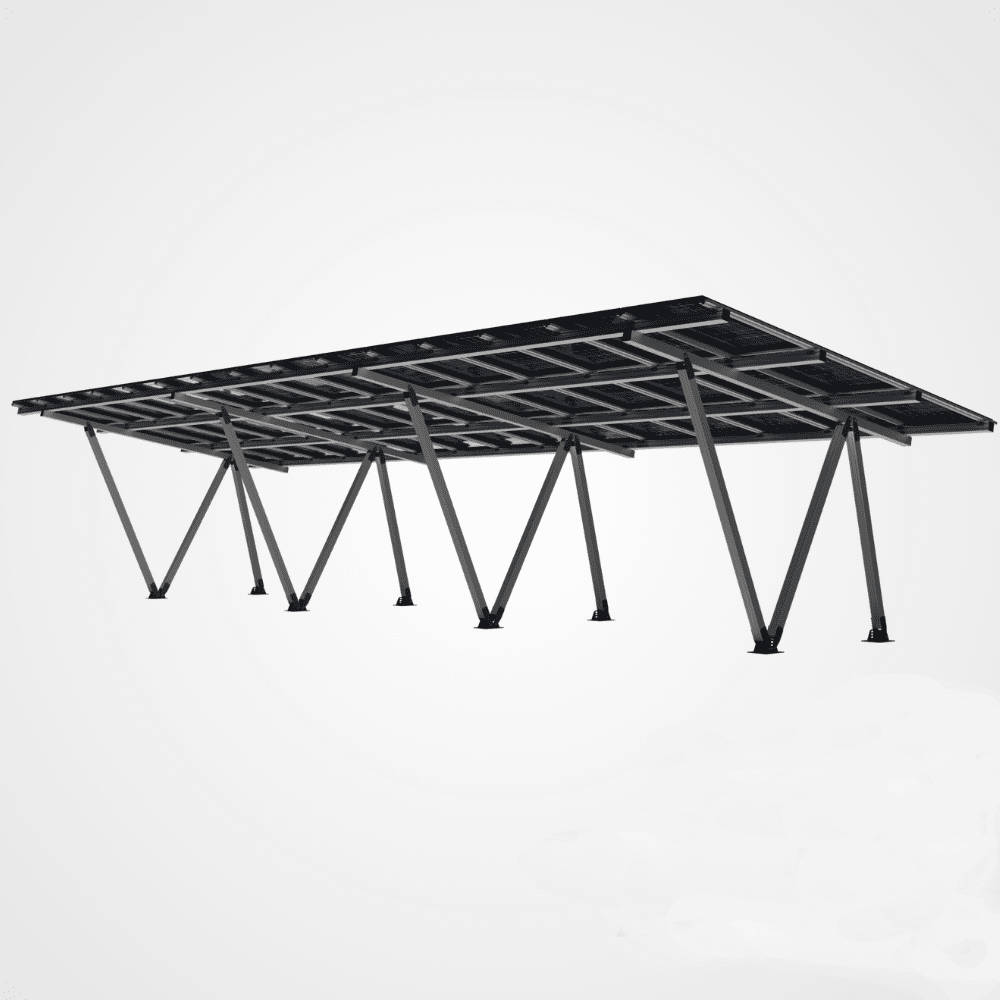 Carport X1, 6 stanowisk, 3x15 PV (max.2320x1156)