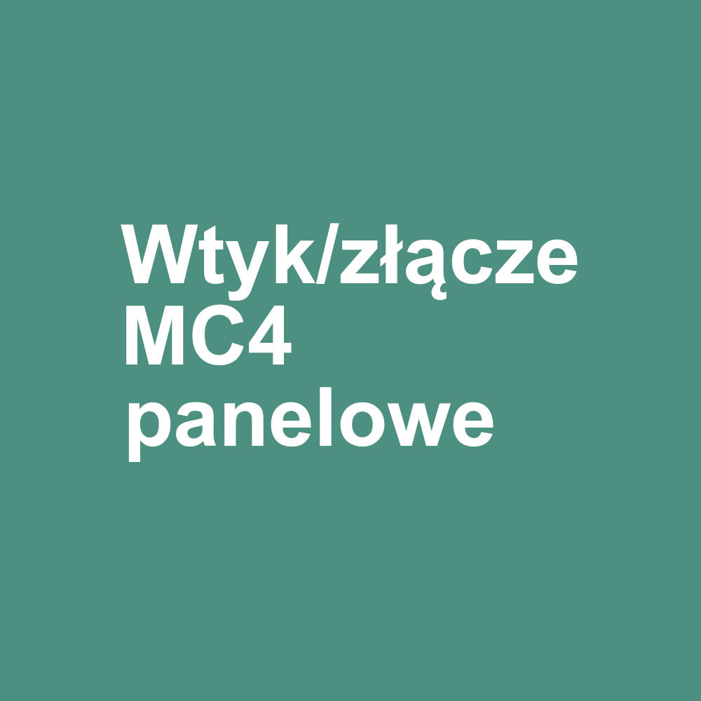 Element złącza MC4 panelowe - męskie kompatybilne