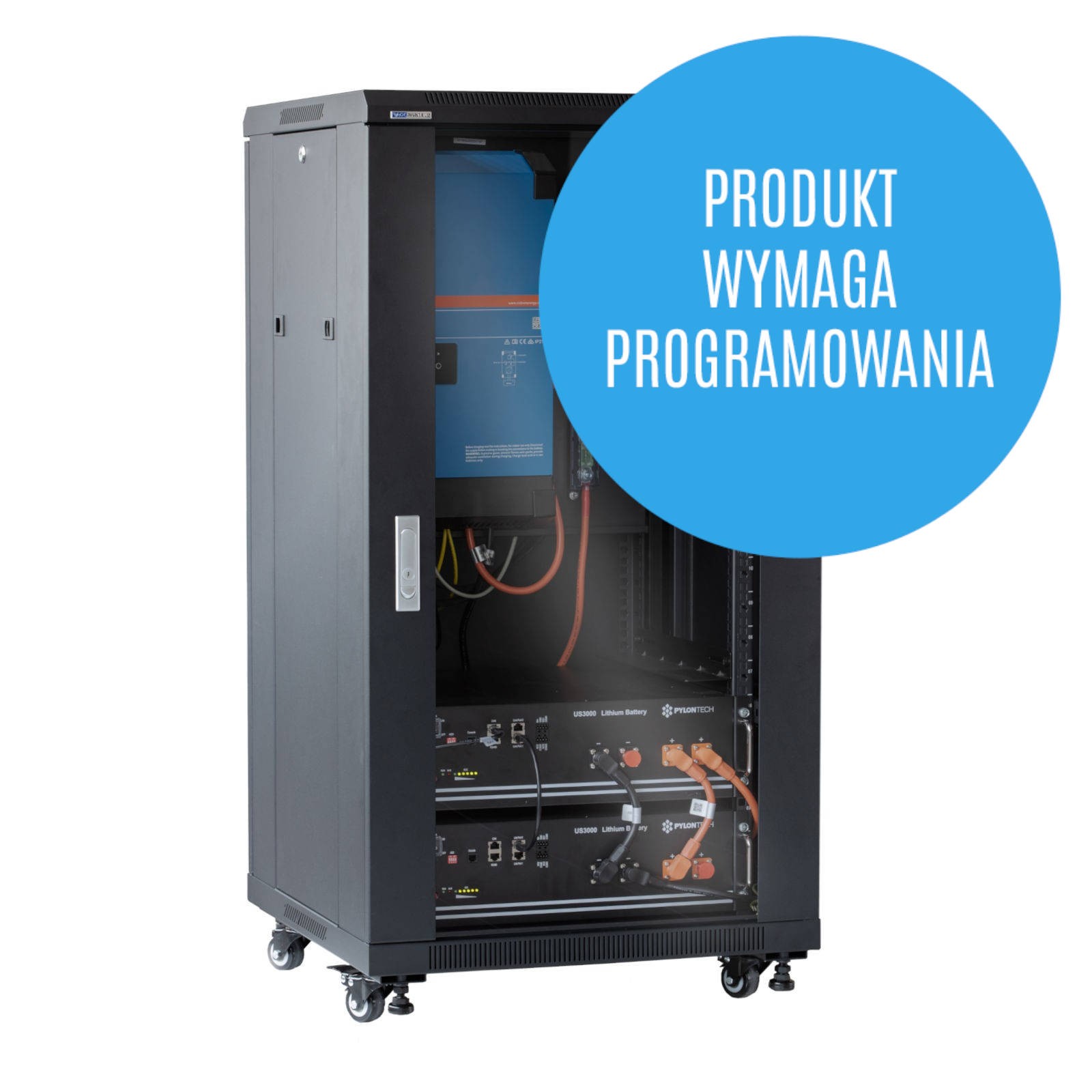 Accumulatore di energia Pylontech 16,8 kWh Victron 15 kVA 3P