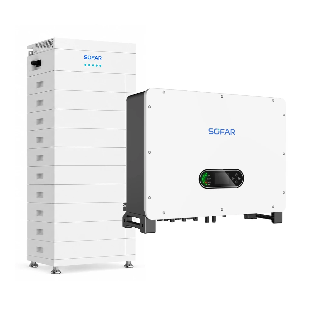SOFAR CBS5000 50 kWh Energiespeicher + 25 kW 3-Phasen-Wechselrichter Pro HV