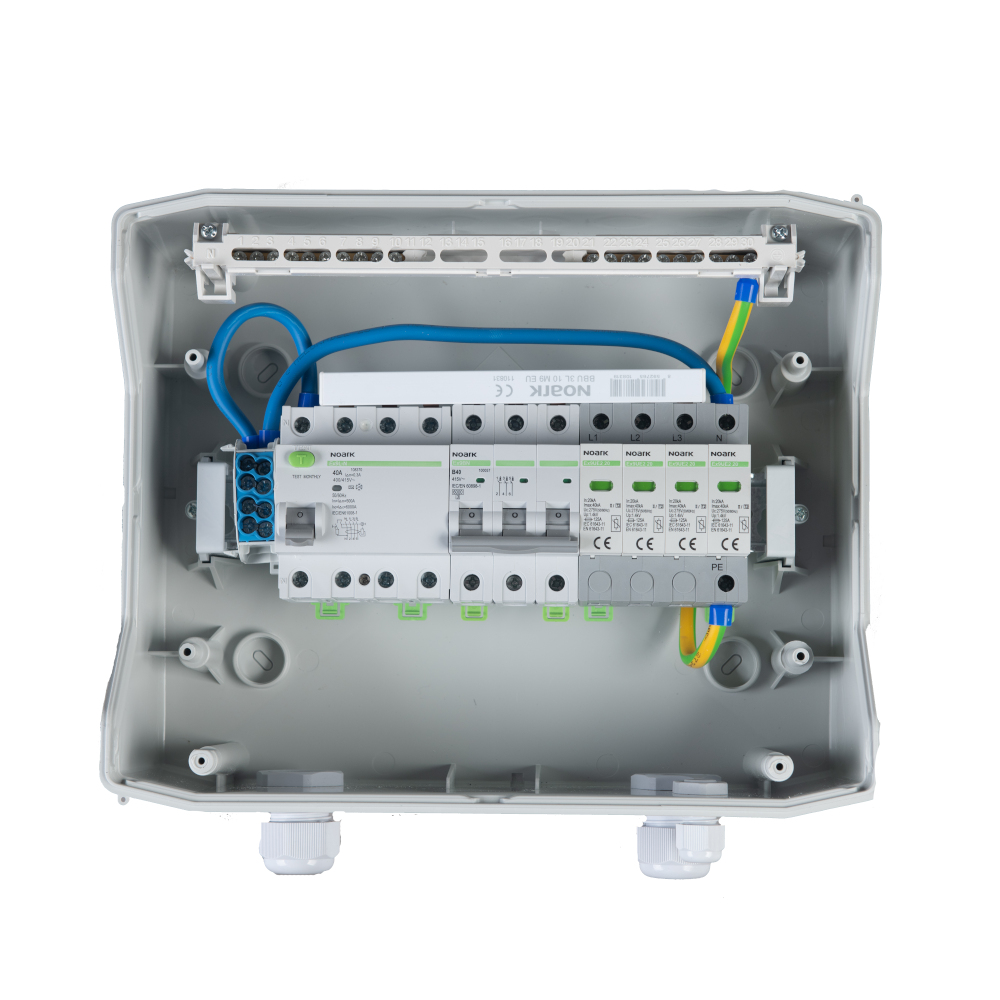 Rozdzielnica prefabrykowana AC RCD 3F 25 A T2 SOL-598