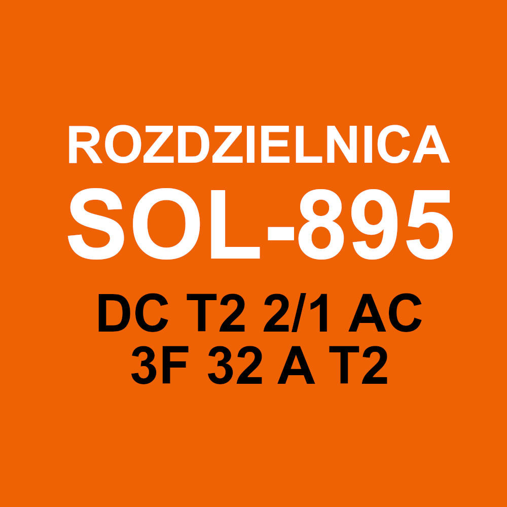 Rozdzielnica prefabrykowana DC T2 2/1 AC 3F 32 A T2 SOL-895
