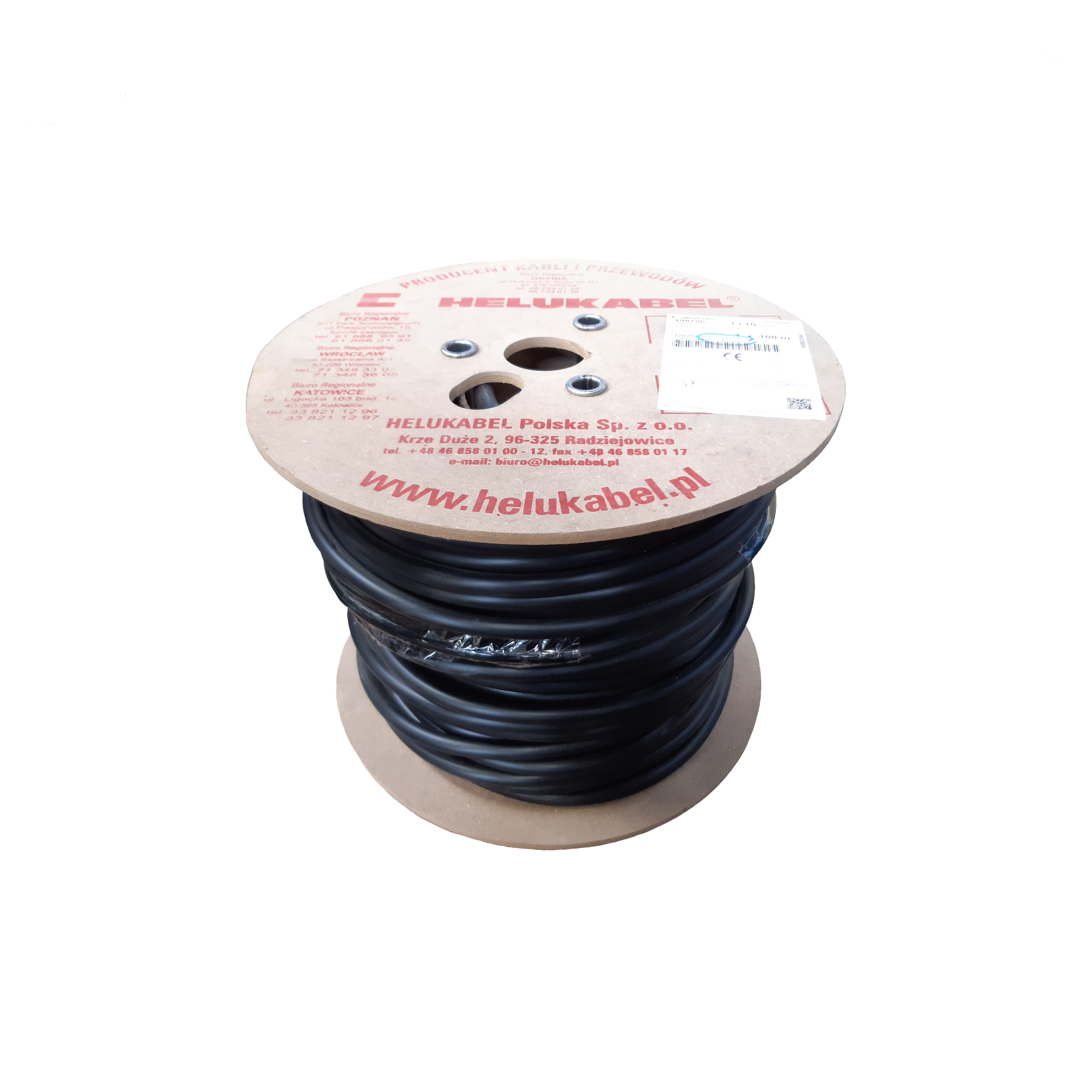 Kabel energetyczny NYY-J 3x4 06/1 kV - szpula 100 m Helukabel